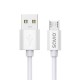 Savio USB cable 3 m USB 2.0 USB A - Micro USB White CL-167 cable USB Micro-USB A Blanco